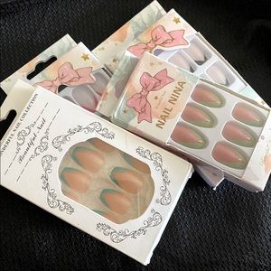 4 Set Nail Bundle- 24 piece Each- NIB